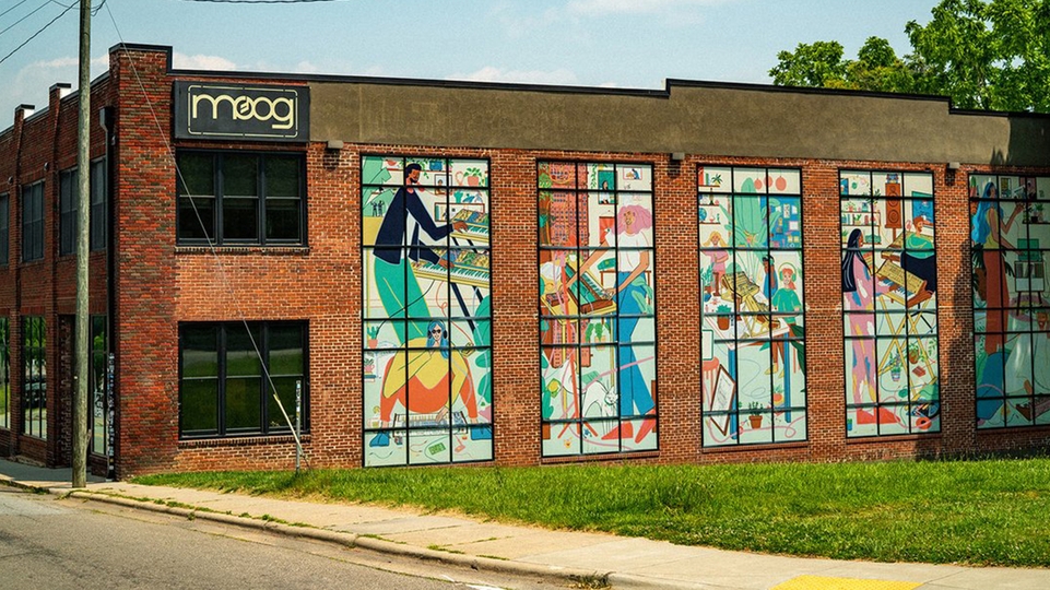 Outside view of Moog Music's HQ in North Carolina